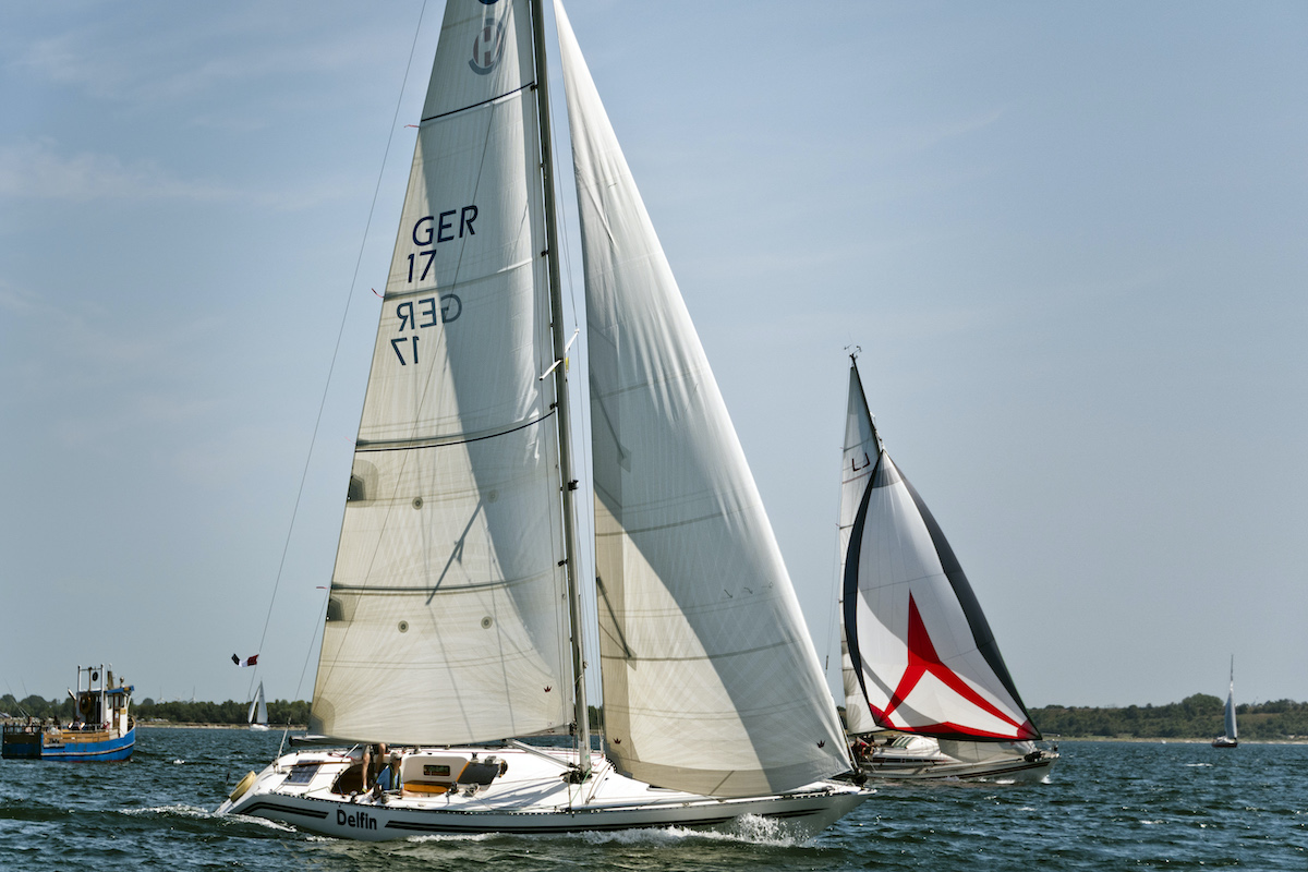 Helmsman Carrera und Luffe 37 bei Schärenkreuzer Regatta Schlank & Rank vor Lemkenhafen/Fehmarn