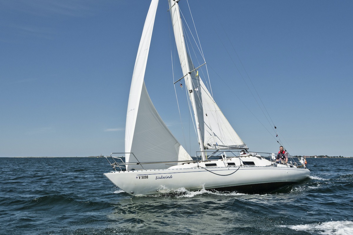 Swede 41 Südwind bei Schärenkreuzer Regatta Schlank & Rank Juli 2023