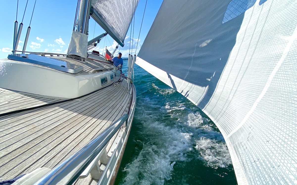 Knud Reimers Touren Schärenkreuzer Jubilee S40 auf dem Untersee des Bodensee