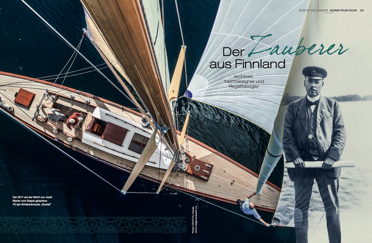 Artikellüber den Schärenkreuzer Segler und Konstrukteur Gustaf Estlander