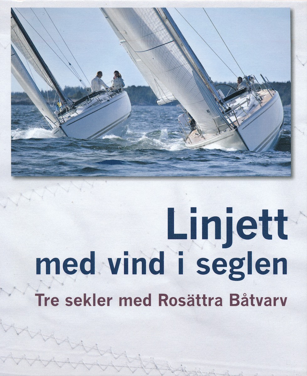 Titel des Linjett Buches der schwedischen Rosättra Werft