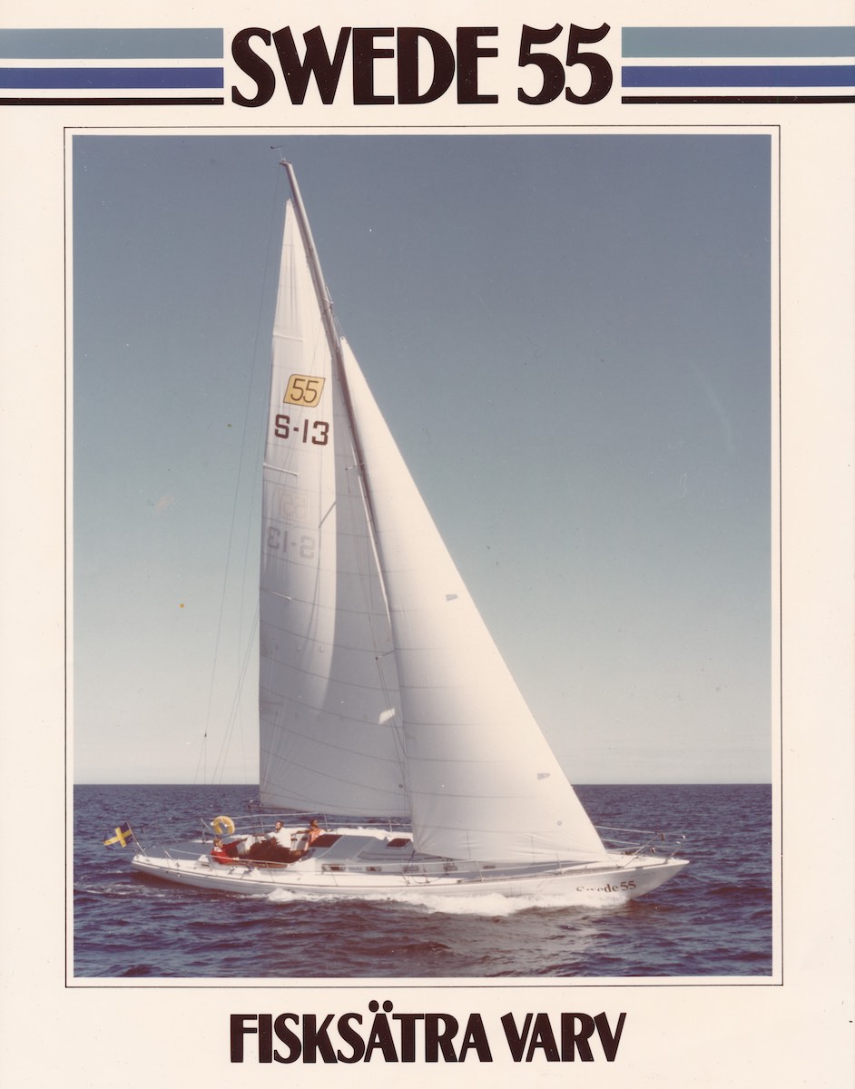 Swede 55 Fisksätra Werftbau mit der Segelnummer S 13 und überlappender Fock