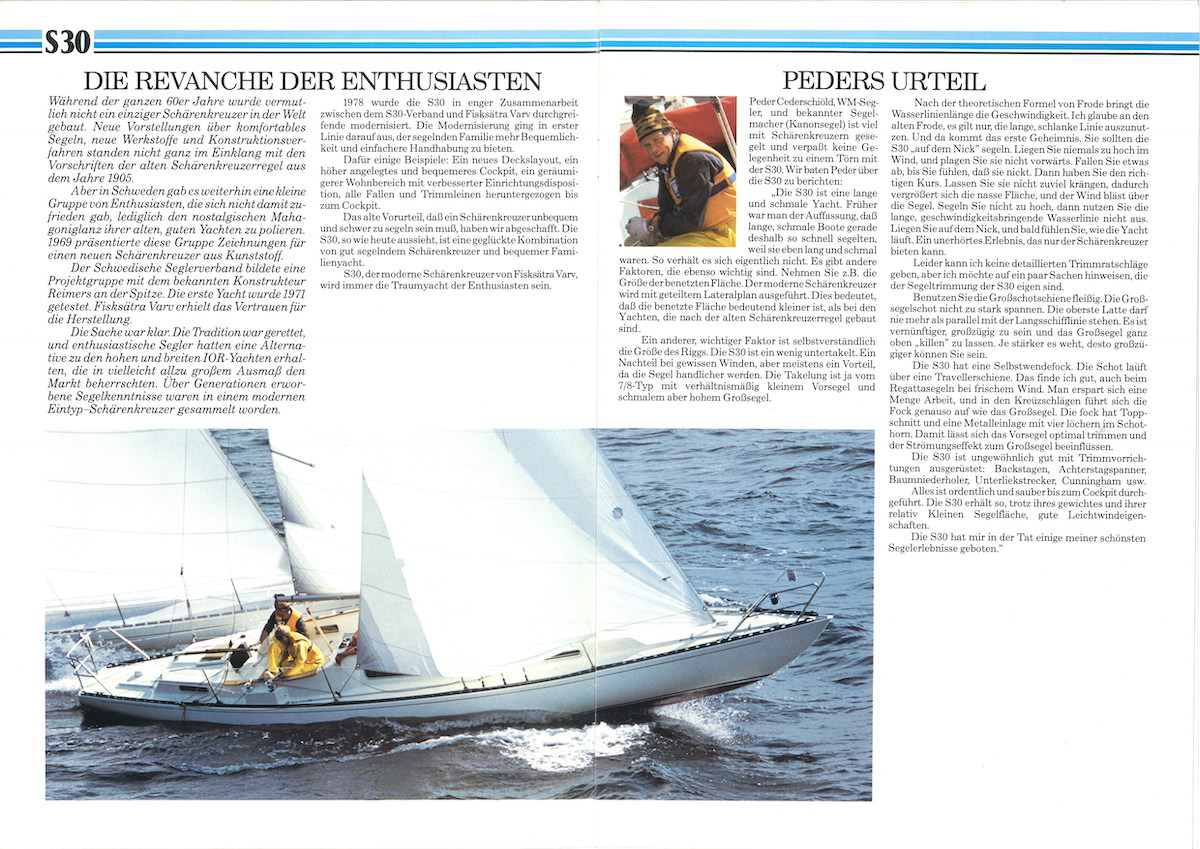 Über den S30 Touren Schärenkreuzer in der zweiten Version