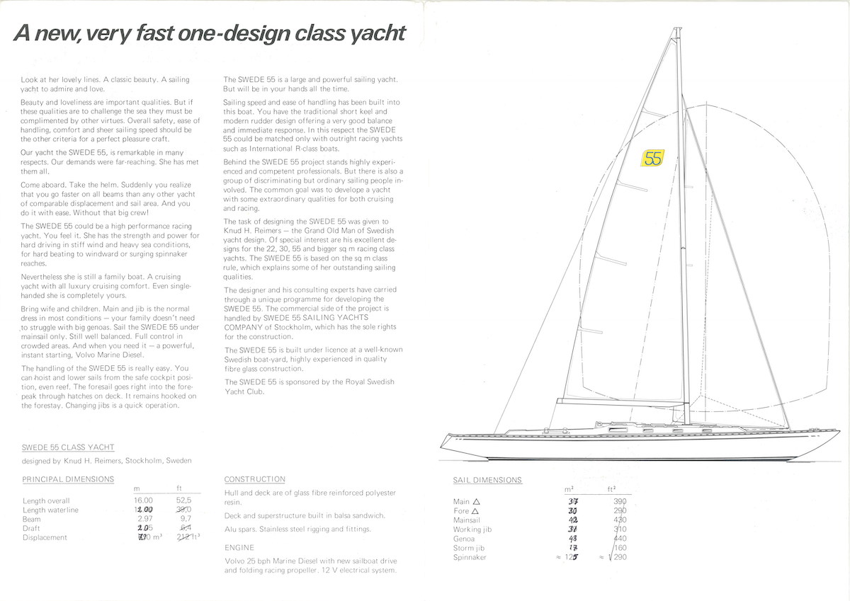Erster Prospekt zu Swede 55