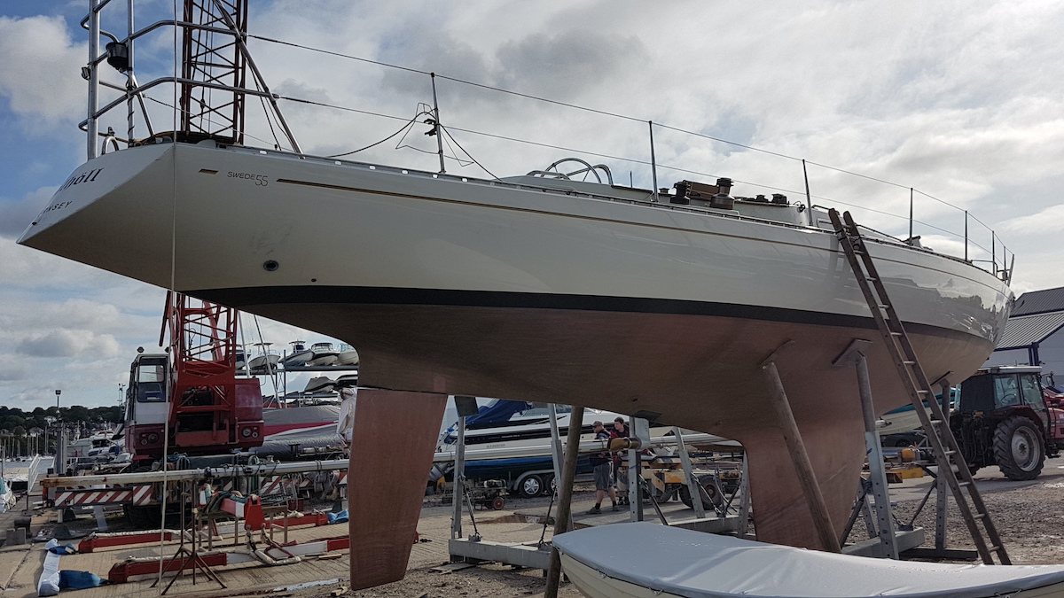 Swede 55 Valhöll mit Coppercoat-Antifouling