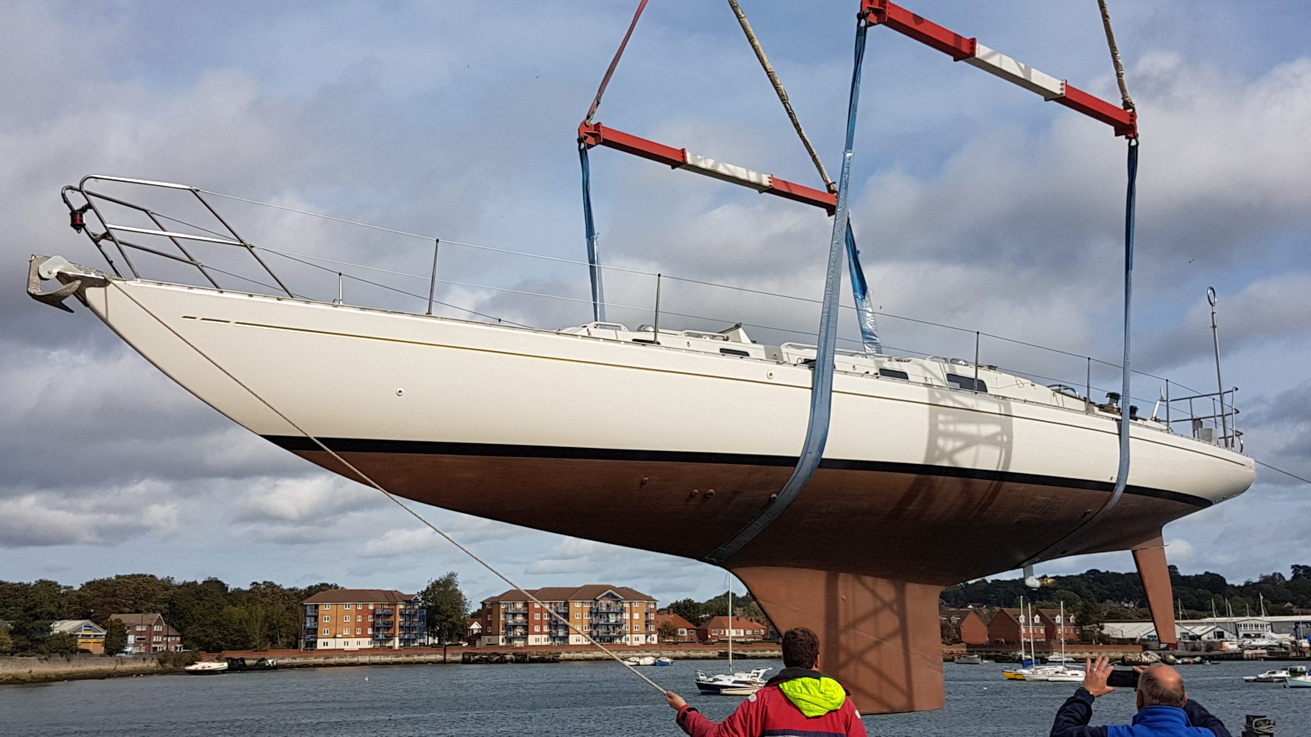 Swede 55 Valhöll nach Überholung im Kran