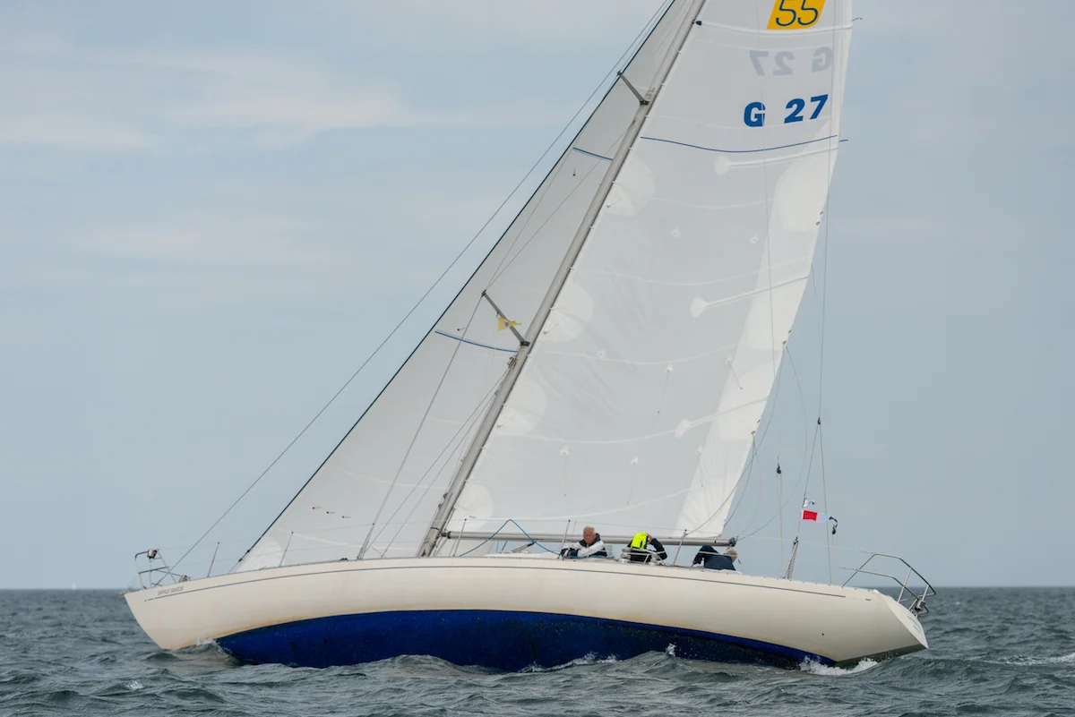 Touren Schärenkreuzer Gamle Swede Typ Swede 55 mit neuen Segeln bei der Schlank & Rank Regatta Fehmarn 2021