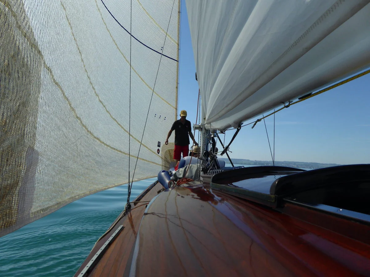 75er Schärenkreuzer Gun Blick über Kajütdach