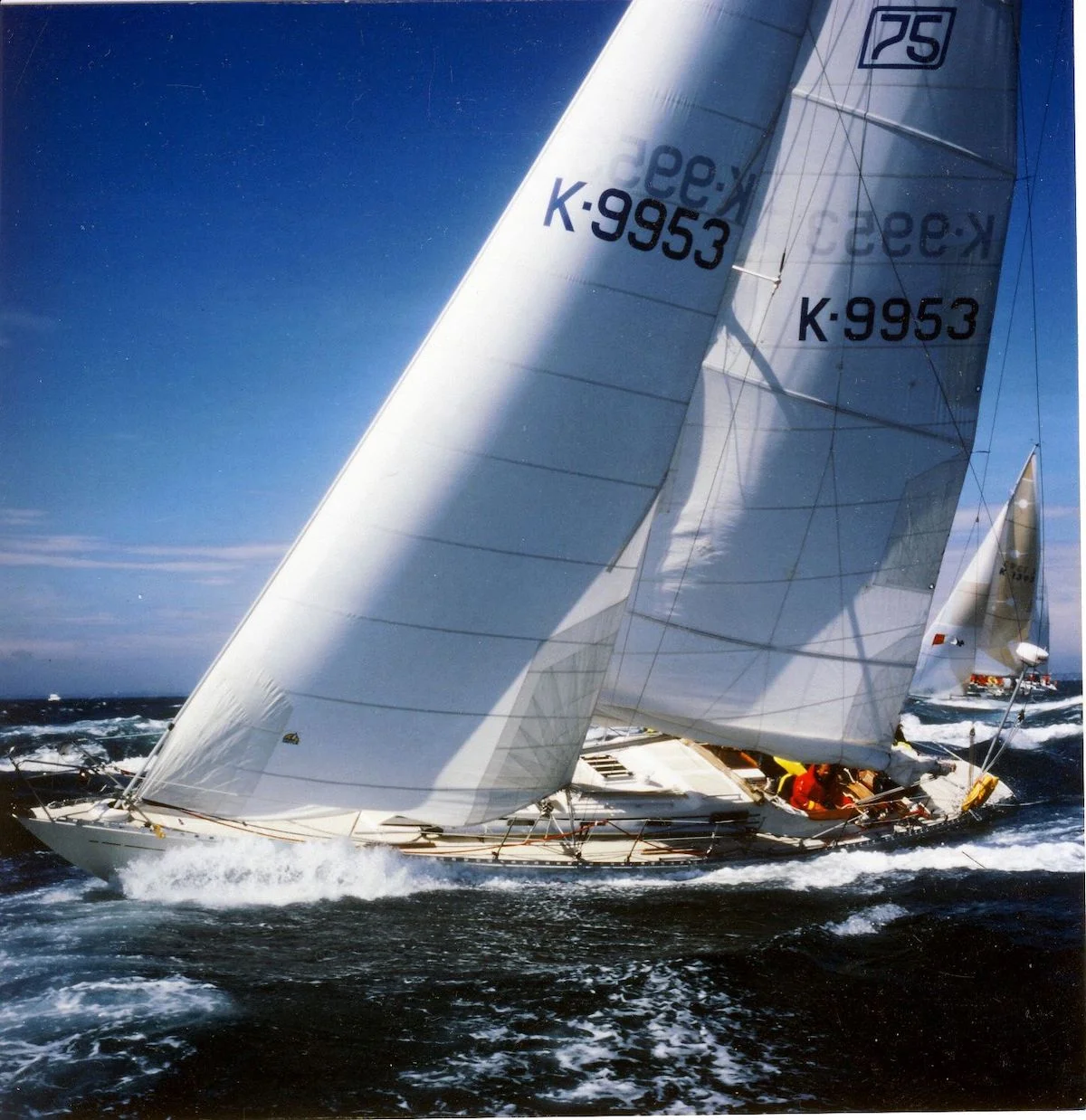 Swede 55 Nachfolger Swede 75 vor den Needles/Isle of Wight